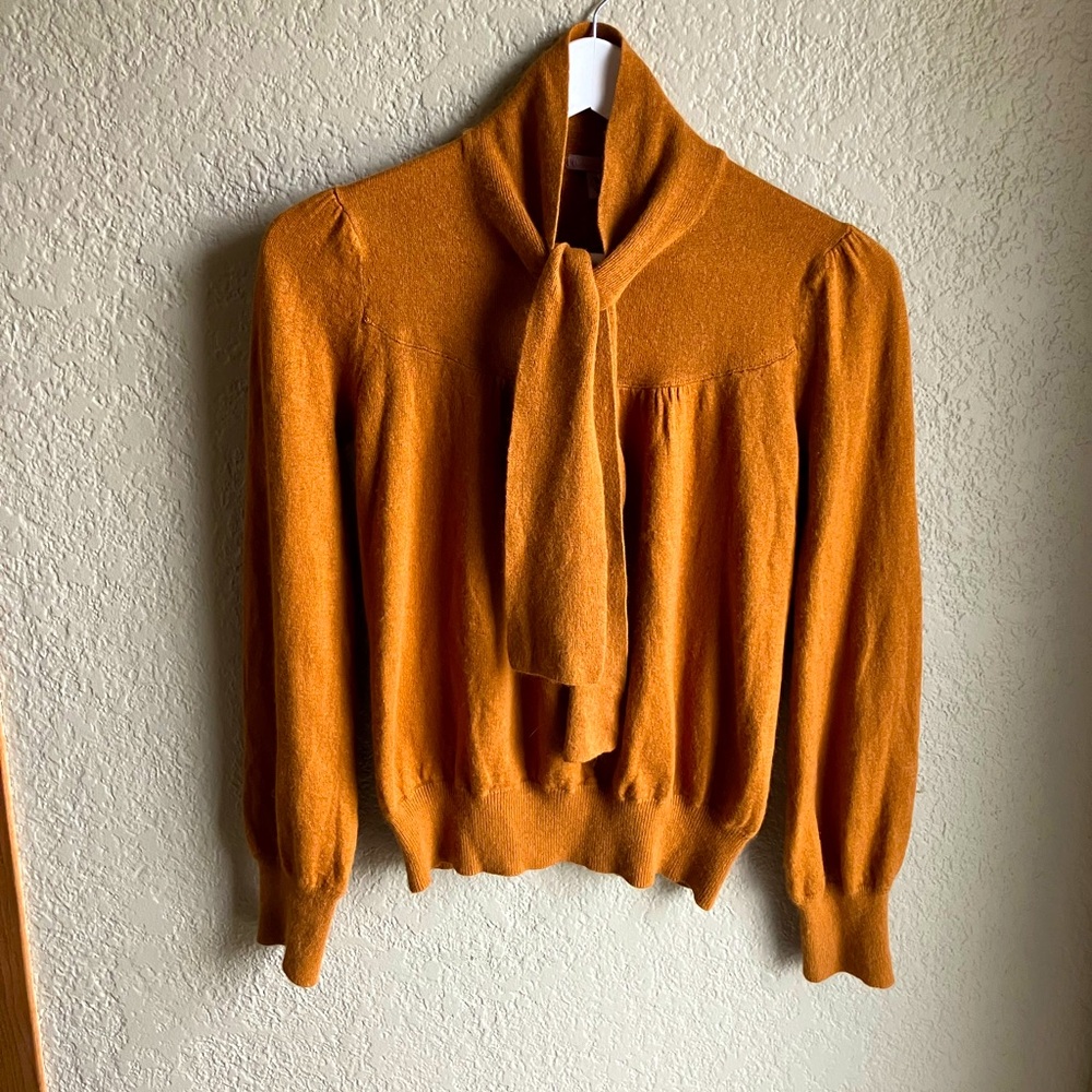 H&M tie neck sweater